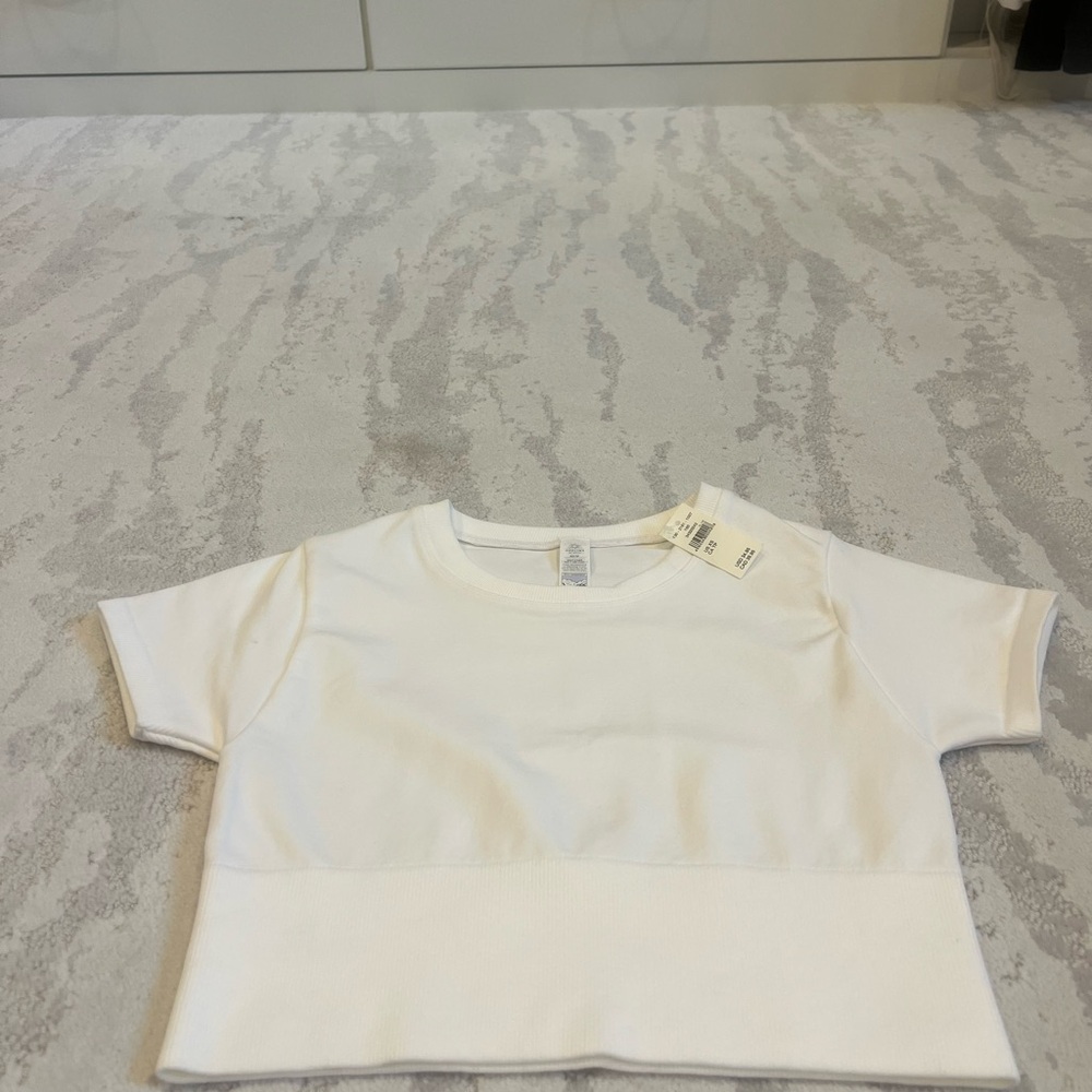 Aerie White Short Sleeve Tee